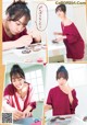 A collage of photos of a woman making cookies.